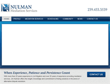 Tablet Screenshot of nulmanmediation.com